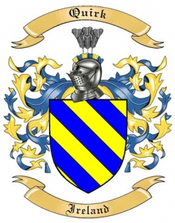 Quirk Family Crest from Ireland