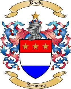 Raabe Family Crest from Germany