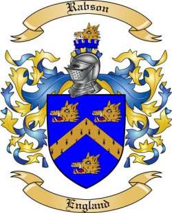 Rabson Family Crest from England