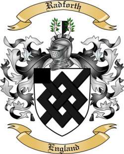 Radforth Family Crest from England