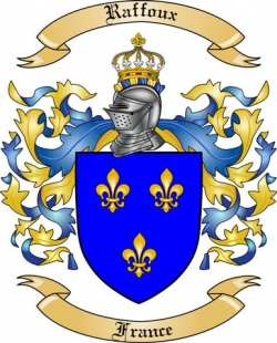 Raffoux Family Crest from France