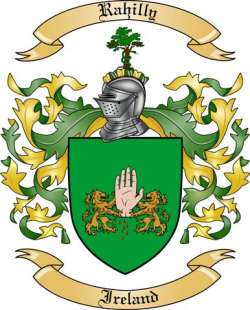 Rahilly Family Crest from Ireland