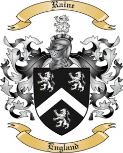 Raine Family Crest from England