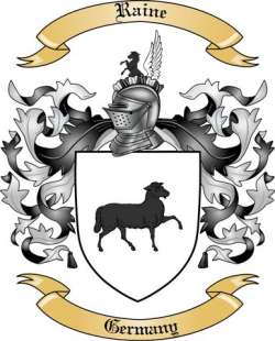 Raine Family Crest from Germany