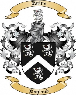 Rains Family Crest from England