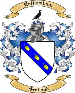 Ralfahstoun Family Crest from Scotland