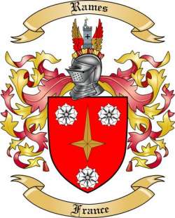 Rames Family Crest from France