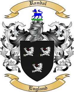 Randal Family Crest from England