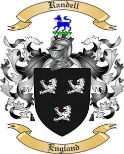 Randell Family Crest from England
