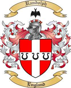 Randolph Family Crest from England