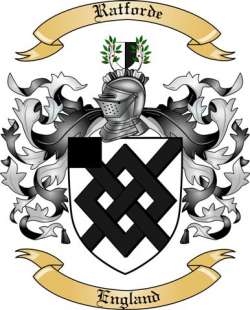Ratforde Family Crest from England