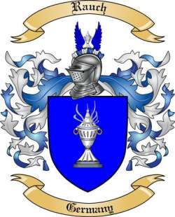 Rauch Family Crest from Germany
