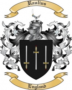 Raulins Family Crest from England