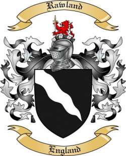 Rawland Family Crest from Engand
