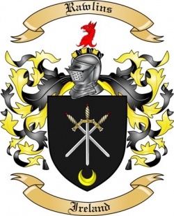 Rawlins Family Crest from Ireland