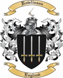 Rawlinson Family Crest from England