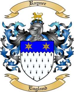 Rayner Family Crest from England