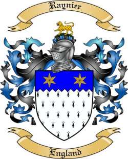 Raynier Family Crest from England