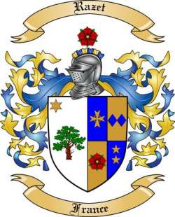 Razet Family Crest from France