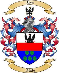 Rea Family Crest from Italy
