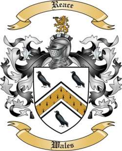 Reace Family Crest from Wales