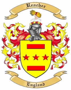 Reacher Family Crest from England