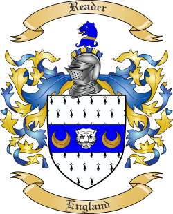 Reader Family Crest from England