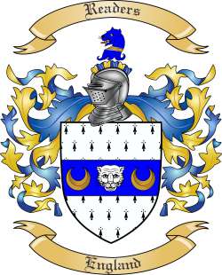 Readers Family Crest from England