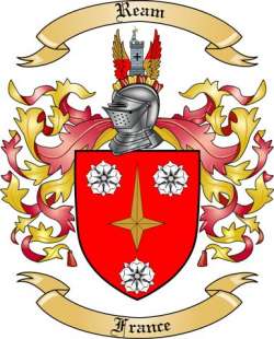 Ream Family Crest from France