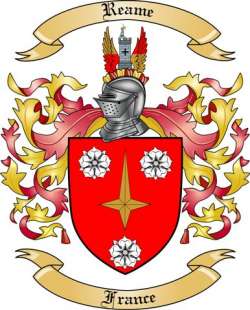 Reame Family Crest from France