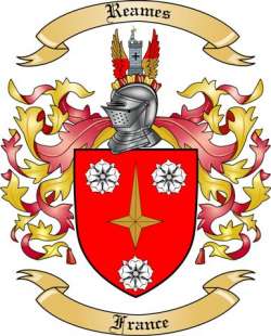 Reames Family Crest from France
