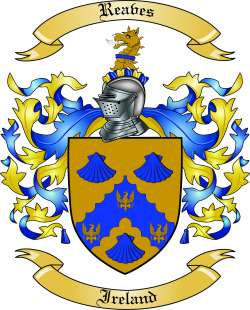 Reaves Family Crest from Ireland