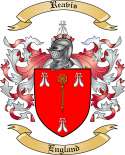 Reavis Family Crest from England