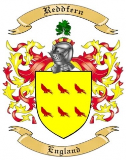 Reddfern Family Crest from England