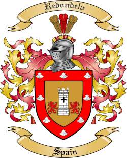 Redondela Family Crest from Spain