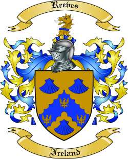 Reeves Family Crest from Ireland