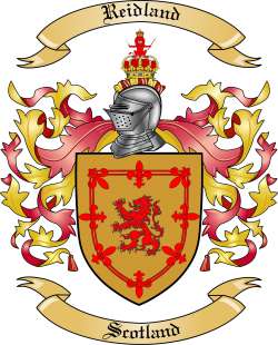 Reidland Family Crest from Scotland