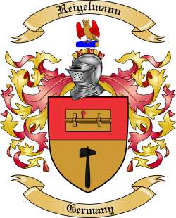 Reigelmann Family Crest from Germany
