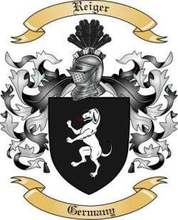 Reiger Family Crest from Germany