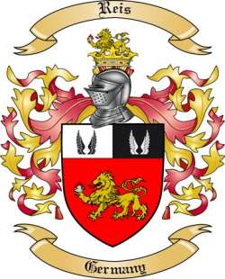 Reis Family Crest from Germany