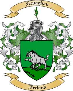 Renaghan Family Crest from Ireland