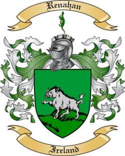 Renahan Family Crest from Ireland