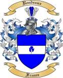 Rendeaux Family Crest from France