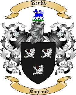 Rendle Family Crest from England