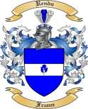 Rendu Family Crest from France