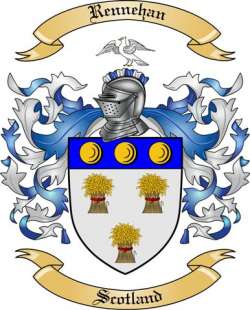Rennehan Family Crest from Scotland