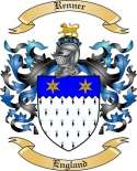 Renner Family Crest from England