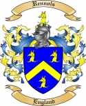 Rennols Family Crest from England
