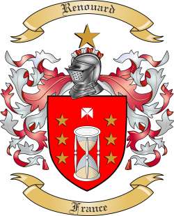 Renouard Family Crest from France