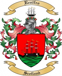 Rentfro Family Crest from Scotland